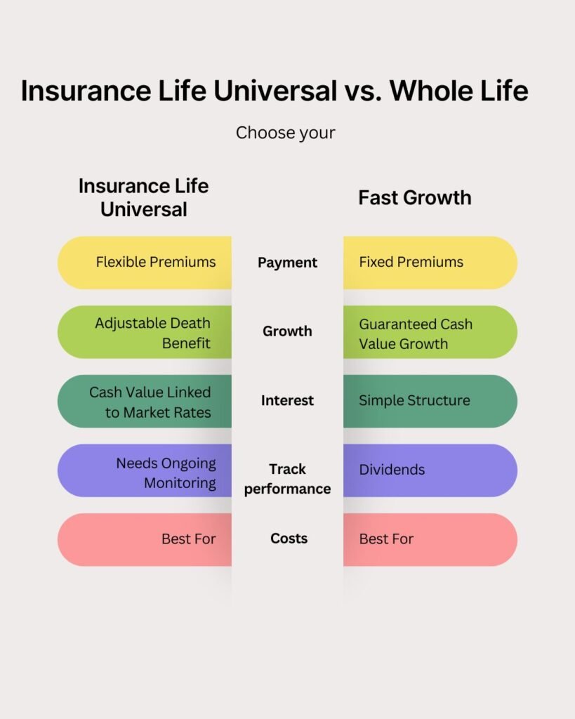 Insurance Life Universal vs. Whole Life