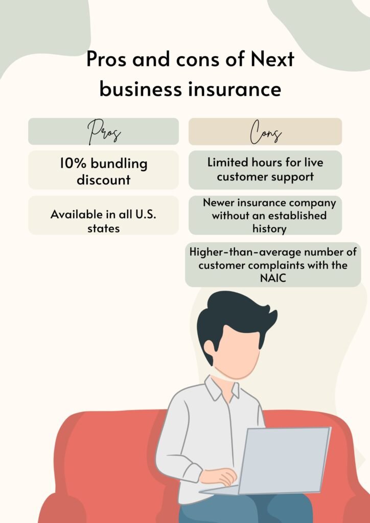Pros and cons of Next business insurance