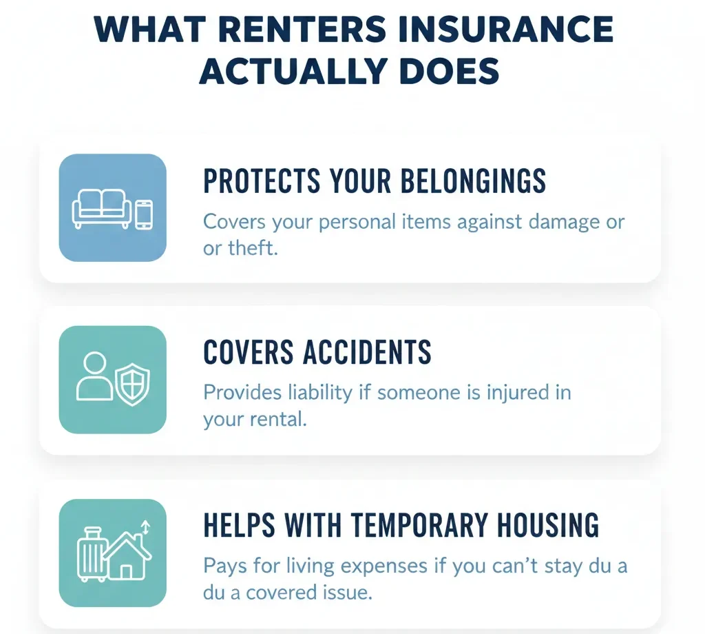 Rental home in Jacksonville, FL with personal belongings protected by insurance