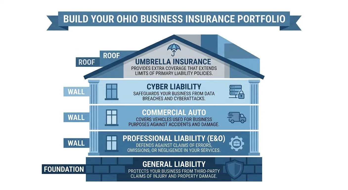 Business insurance policies Ohio small businesses need beyond general
liability coverage