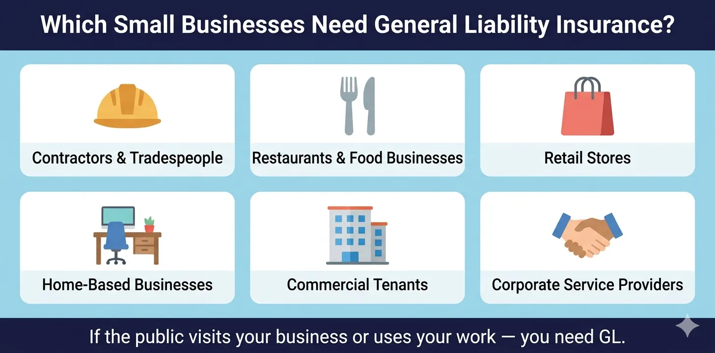 which small businesses need general liability insurance most - industry guide