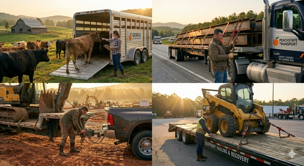 different types of gooseneck trailer insurance needs including livestock hauling equipment transport and contractor use