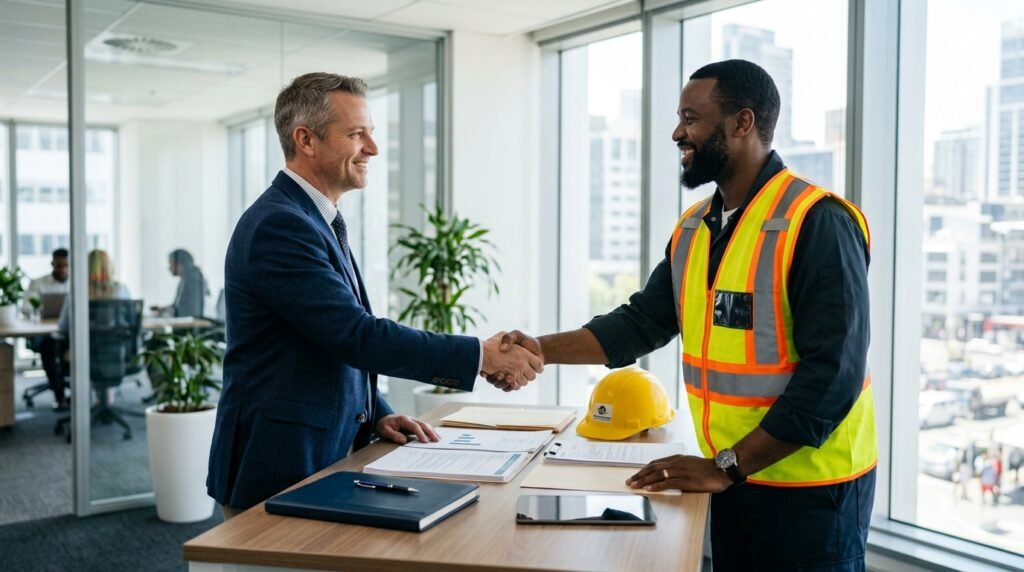 forklift insurance quote reviewed by warehouse manager and insurance specialist