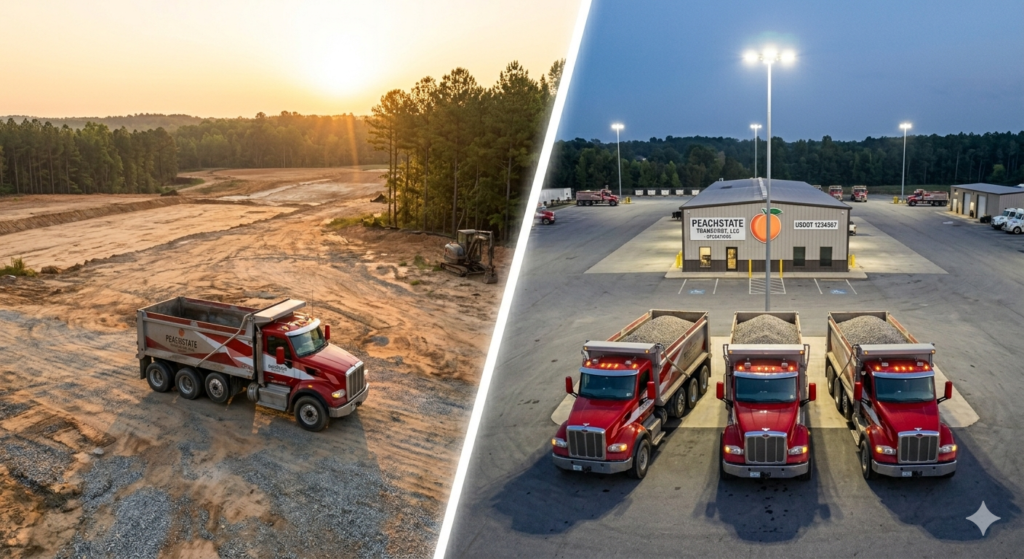owner operator dump truck insurance vs dump truck fleet insurance coverage comparison for Georgia contractors 