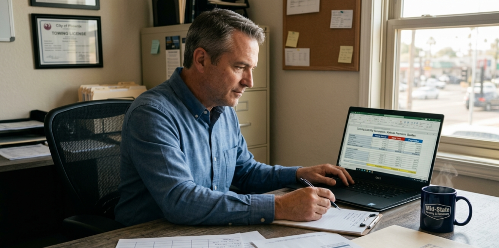 tow company insurance quotes cost review